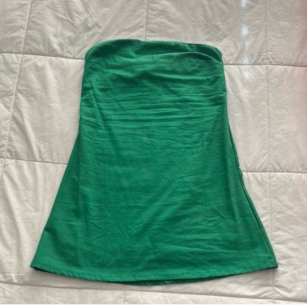Pacsun Green Strapless Dress